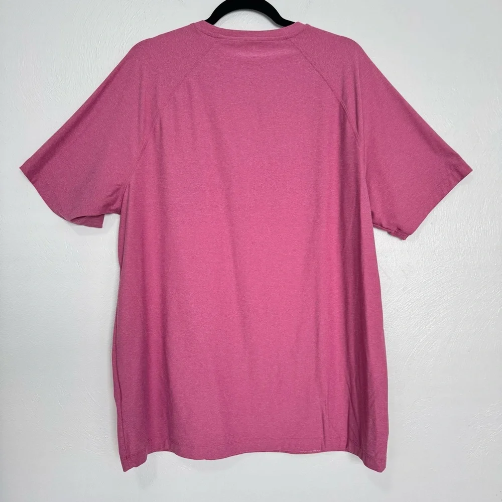 Rhone Reign Tee Shirt Men’s XL‎ Pink Performance Activewear Workout Training Gym